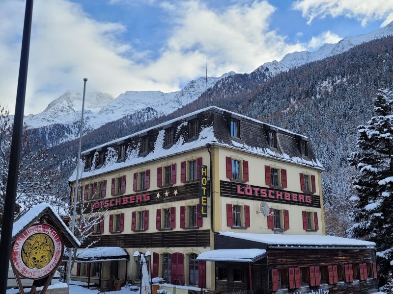 Meditation center in the magic swiss Alps